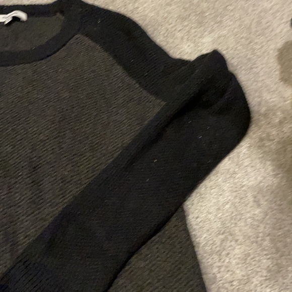 Madewell cross back sweater province black grey xs - Picture 7 of 8